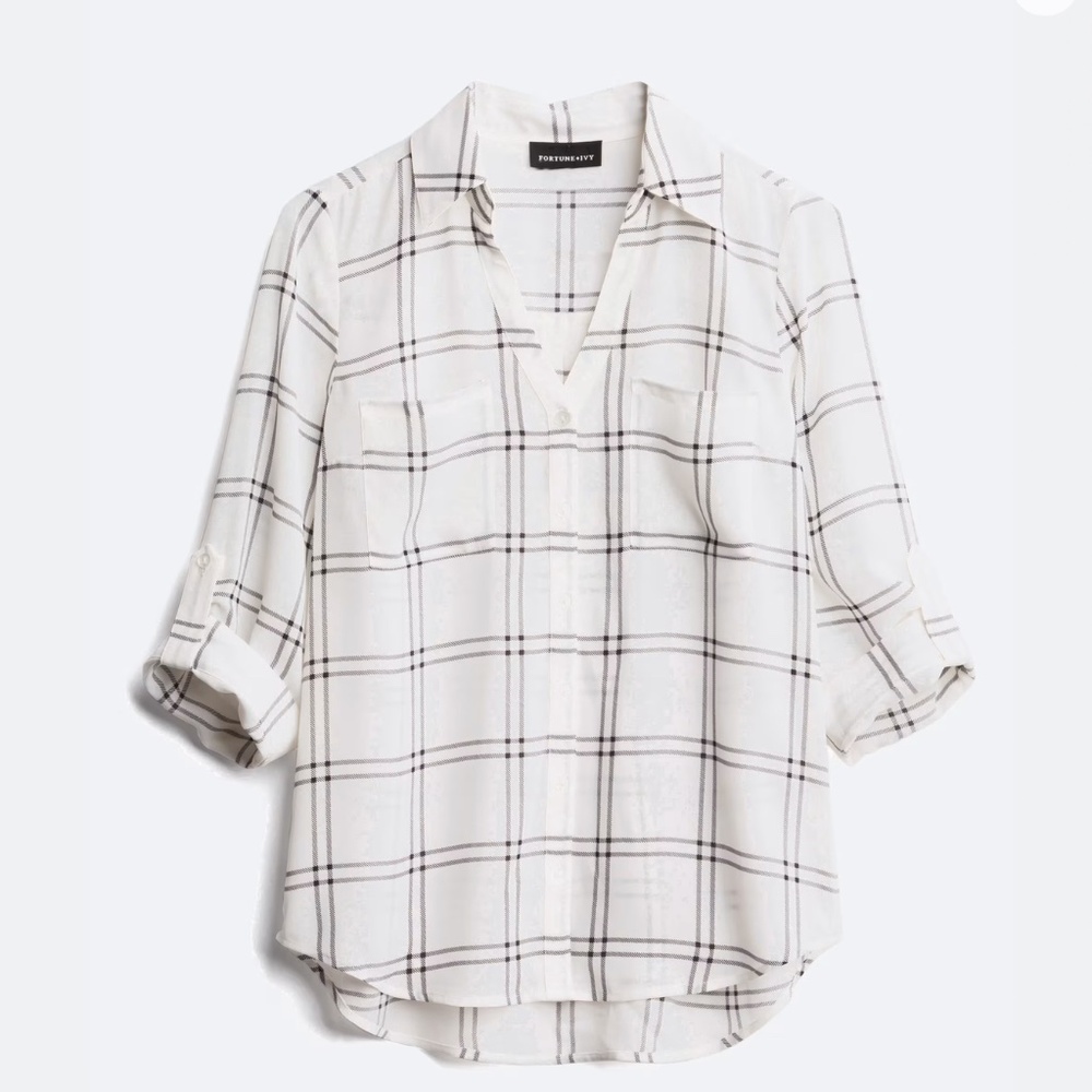 Women’s Button Down Blouse, Size XXL